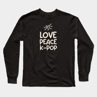 Love Peace KPOP Long Sleeve T-Shirt